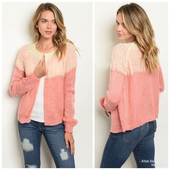 LAST 1! Color Block Oversized Open Super Soft Cardigan! - Picture 2 of 3